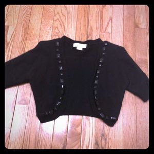 MICHAEL KORS black bolero cardigan
